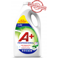 Гель для стирки A+ Professional White для белого белья, 4.62 л (102 стирки)